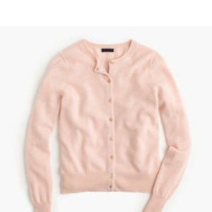 peach/pink J. Crew Collection Italian Cashmere cardigan